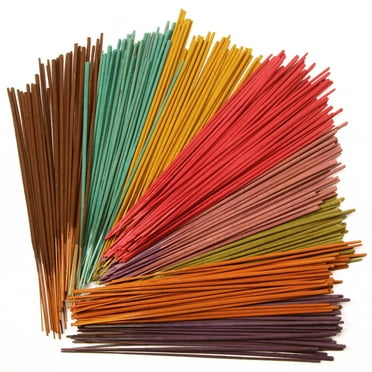 Hosley 320 Assorted Incense Sticks With Holder Eucalyptus, Fresh Bamboo, Lavender, Myrrh, Lavender Chamomile, Vanilla, Citrus, Dragon Blood Idea For Home, Wedding, Spa, Meditation & Aromatherapy
