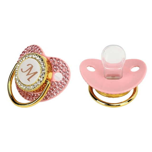Chupete de Bebé, Diseño Curvo de Chupete de Bebé Dorado Flexible para Hogar