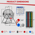 thumbnail image 6 of Mr. Chips 11-Inch Tall Professional Bingo Set with Steel Cage and Everlasting Balls, 6 of 10