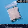 thumbnail image 6 of Reclosable Zip Poly Bags White Block, 2Mil 6" X 8W" & 500 Bags | LDPE Material, Clear Plastic with Resealable Lock Seal Zipper | Resealable Zip Top Lock For Travel, Storage, Packaging & Shipping, 6 of 6