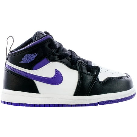 

Toddler s Jordan 1 Mid Black/Dark Iris-White (640735 095) - 4