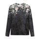 thumbnail image 4 of ICHUANYI Liquidación Moda Mujer Verano Sexy Doblez Impreso Regular Mujeres Manga Larga Cuello Redondo Botón Top ICHUANYI WER202308252067, 4 of 5