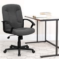 thumbnail image 1 of Pemberly Row Contemporary Mid Back Office Chair with Nylon Arms in Gray, 1 of 9