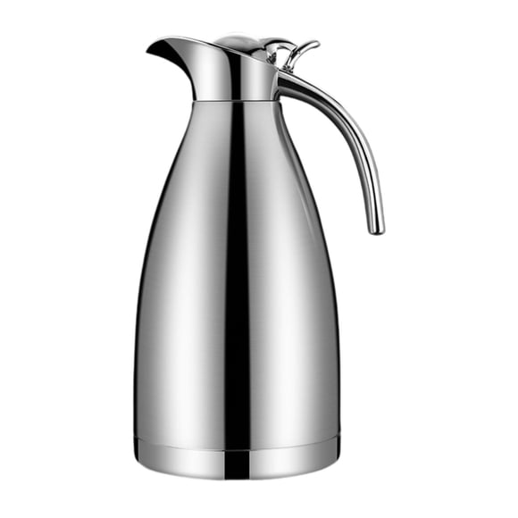 Jarra de café de acero inoxidable, jarra reutilizable para bebidas, jarra fácil de limpiar 2 litros