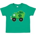 thumbnail image 3 of Inktastic St Patricks Day Irish Clover Dump Truck Childs Boys Toddler T-Shirt, 3 of 5