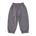 thumbnail image 6 of Acaics Boys' Cargo Jogger Pants, Elastic Waist Decorative Flap Pocket Loose Cuffed Trousers For Outdoor Daily Back To School Wear, Sizes 2-12, 6 of 9