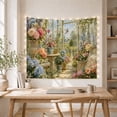 thumbnail image 5 of Lush Greenhouse with Blooming Flowers and Arched Windows, Romantic Watercolor for Plant Lovers, Botanical Garden Art, Housewarming Gift Tapestry Wall Hanging for Living Room and Bedroom, 5 of 7