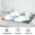 thumbnail image 7 of Yayeee Dish Drying Mat for Kitchen Counter 16"x18" Microfiber Absorbent Pad, Beautiful Floral Moon, 7 of 7