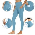 thumbnail image 2 of Lmnyox 2 Pack High Waist Leggings for Women Solid Stretchy Yoga Leggings with Pocket Butt Lifting Tights Pants, 2 of 7
