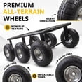 thumbnail image 3 of Maeklon 6 Wheel All Terrain Dolly, 800 Lbs Capacity Wheel Dolly,  36.6"×11.8" Heavy Duty Vehicle Dollies for Moving Cars, Trailers, SUV, Motorcycles and Boats, 3 of 8