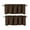 Brown 2, variant on 2 Pc Blackout thermal valance for short window curtain rod pocket for kitchen/bathroom/restaurant/school 54" x 18" inch each panel