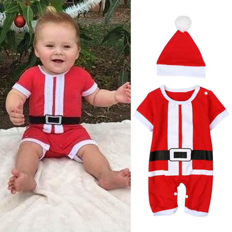 Details about / Baby Boys Girl Christmas Santa Claus Suit Xmas Party Outfit Fancy Dress Jumpsuit