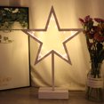 thumbnail image 2 of 20 LED luz decorativa estrella frio calido blanco poinsettia luz estrella estrella decorativa Xemadio LN-2064, 2 of 7