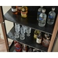 thumbnail image 4 of Home Source 79" Enchanta Glass Elegance Collection: Curio Cabinet with Tall Glass Doors (Black), 4 of 4