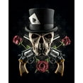 thumbnail image 2 of Damsten, Petri 20x24 White Modern Wood Framed Museum Art Print Titled - Guns And Roses, 2 of 4