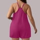 thumbnail image 3 of Body moldeador de verano para mujer, camisola de color liso con bolsillo, pantalones para mujer, 3 of 3