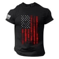 thumbnail image 4 of XDZJLR 250Th Anniversary Shirt For Men Short Sleeve Crew Neck Independence Day Graphic T-Shirts American Flag T-Shirt 4Th Of July Shirts 250 Years Birthday Patriotic Tees Tops Tshirts M-3Xl, 4 of 5