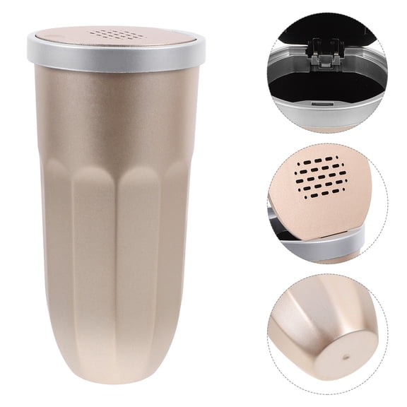 MLINS Automotive Trash Can Automotive Garbage Bin Car Trash Can Cup Holder Vehicle Waste Holder