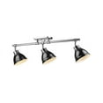 thumbnail image 2 of Golden Lighting 3602-3Sf Duncan 3 Light 35" Wide Fixed Rail Ceiling Fixture - Black, 2 of 3