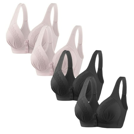 LLYWEY Bras for Women Full-Coverage on Sale No Padding Bras Women Ladies Push-Up Bra Style-859 Women s Plus Back-Smoothing Bra Feature Adult Female Bralette Sports Bras Purples 38B