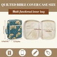thumbnail image 5 of FOR U DESIGNS Ginkgo Leaves Print Bible Case Lightweight Bible Holder Case with Handle Washable Book Cover Church Bag Bible Protective Tote Bag with Zipper Pocket, 5 of 7