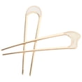 thumbnail image 3 of WORGEOUS Horquillas para el pelo en forma de U, palitos de Metal para el pelo, pasador de moño de estilo Vintage, adornos para el cabello francés, 2 uds., 3 of 8