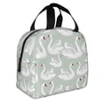 thumbnail image 2 of Easygdp White Birds Bolsa Térmica Premium - Tela Oxford Impermeable, Gran Capacidad, Bolsillo Frontal, Unisex para Trabajo, Escuela, Actividades al Aire Libre y Picnics, 2 of 8