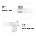 thumbnail image 4 of Universal Ceiling Light Clips for Secure Mounting Silver Metal 10pcs Fits LED Lights, 4 of 8