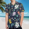 thumbnail image 5 of High Quality Hawaiian Shirts for Men Short Sleeve Aloha Beach Shirt Floral Summer Casual Button Down Shirts Blouses KMDKBF, 5 of 7