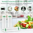 thumbnail image 2 of Vacuum Sealer Bags Rolls- 3 Pack of 8" x 20' 60 Feet Food Saver Rolls, Commercial Grade Vacuum Seal Freezer Bags Rolls with BPA Free and Heavy Duty, Seal a Meal Bags, 2 of 8