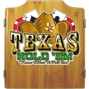 ADG Source Texas Hold Em Bristle Dart Board with Cabinet