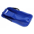 thumbnail image 1 of jinwen Heavy Duty Toboggan Sledding Kids Sledge Sleigh with Brake Pull Rope Hole Winter Blue, 1 of 9