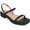 Black, variant on Collection Womens NYLAH Faux Leather Square Toe Platform Sandals