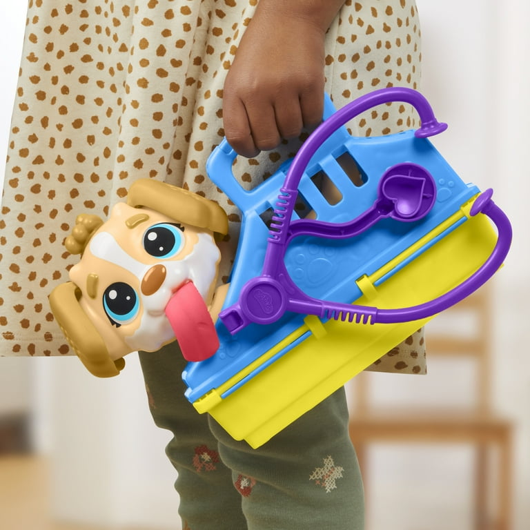 Play Doh Kids Veterinarian Care n Carry Playset with Toy Dog Carrier 10 Tools 5 Colors Walmart