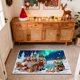 thumbnail image 4 of Seyotauo Christmas Decor 3D Stereoscopic Embroidery Carpet - 24 x16 inch Polyester Xmas Decor Indoor Outdoor, Absorbent Nonslip Dirt Proof Washable Foot Mat for Entryway Kitchen Bathroom Porch Patio, 4 of 6