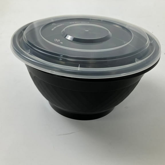 48oz PP Black Noodle Bowl (150 Count)