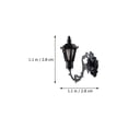thumbnail image 2 of PINXOR Miniature Wall Lights Stainless Steel ABS White Light 3V 2.80X1.00X2.80cm 5pcs, 2 of 8