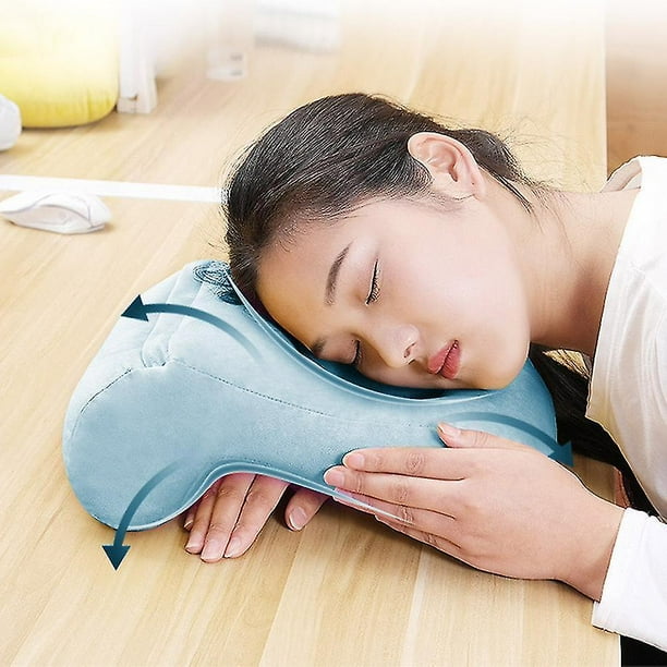 Almohada de presion de rebote almohada para dormir para siesta cojin de espuma viscoelastica almohada para brazo arqueado previene el entumecimiento de las manos antipresion para la escuela 11 Feliz S...