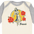 thumbnail image 4 of Inktastic Retro Hula Girl Girls Long Sleeve Baby Bodysuit, 4 of 5