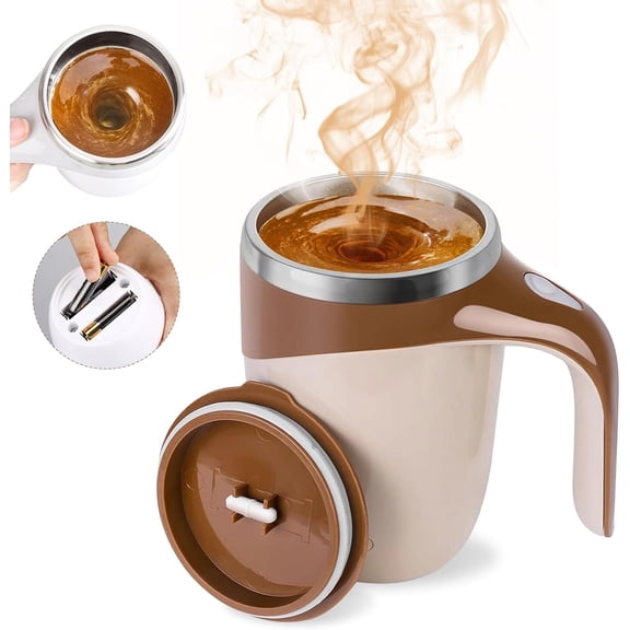 Automatic Magnetic Stirring Coffee Mug, 2026 New Magnetic Coffee Stirrer Mug Automatic Stirring Mug with Lid, Auto Stirring Coffee Mug for Office School