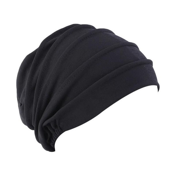 Qarigey Diadema de cáncer para mujer, elástica, talla única, se adapta a la mayoría de los regalos de moda Sombreros negro