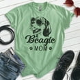 thumbnail image 2 of Beagle Mom T-shirt, Unisex Women's Shirt, Beagle Owner, Cool Dog Mom Gift, Heather Apple Green, Medium, 2 of 6