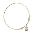 thumbnail image 2 of 8 1/2 inch Round Double Loop Bangle Bracelet w/ Miraculous Medal in Gold-Filled, 2 of 3