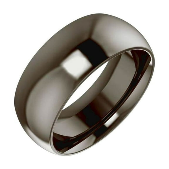 Titanium 8mm Comfort-fit Half-round Wedding Band Ring Size 9 Wedding Band for Women and Men