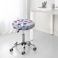 thumbnail image 7 of Kll Ornamental Turtles Round Bar Chair Cushion Cover 13 Inch,Bar Stool Protector With Elastic, Soft Washable, 7 of 7