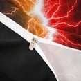 thumbnail image 5 of meiyoeat Neon Lightning Pattern Twin Bedding for Boys, Electric Orange Red Print Duvet Cover Set, Black Reversible 2-Piece, 1 Duvet Cover and 1 Pillowcase, 5 of 7