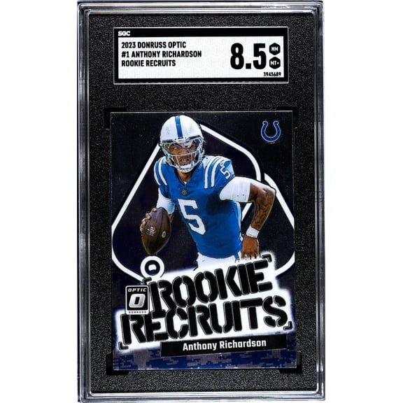 2023 Donruss Optic #1 Anthony Richardson Rookie Recruits SGC 8.5