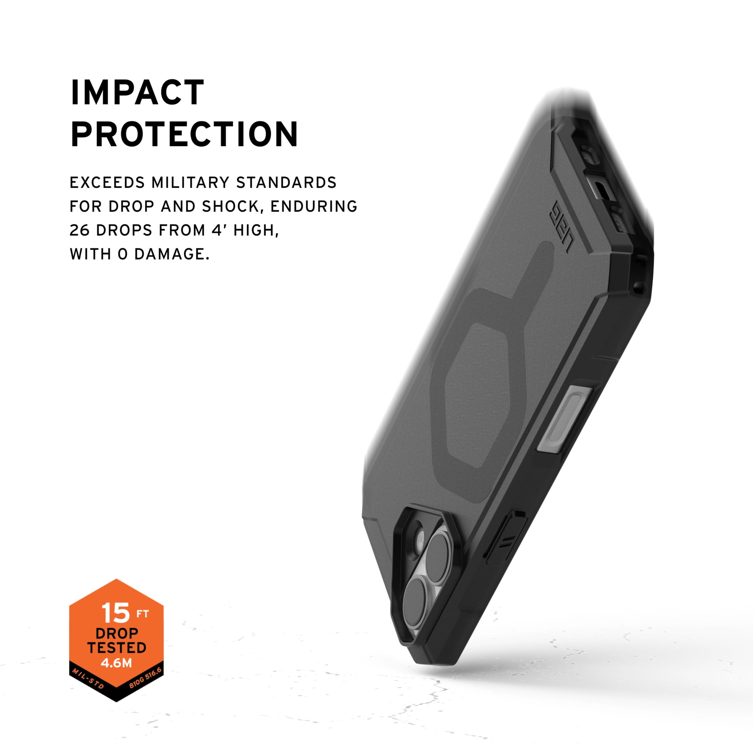 UAG iPhone 17 Case Essential Armor - Compatible with MagSafe Military Grade Protective Cover, Black