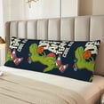 thumbnail image 2 of Fotbe Dinosaur Basketball Player Funda para Almohada Corporal con Diseño, Funda de Microfibra Ultrasuave de 20x54 Pulgadas, Ropa de Cama Elegante, 2 of 7