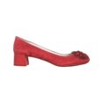 thumbnail image 4 of Womens AK Anne Klein Sport Happy Fringe Kitten Pumps, Red/Red, 4 of 5
